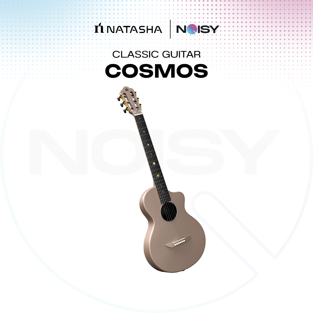 กีตาร์คลาสสิค Natasha Cosmos วัสดุคาร์บอน ขนาด 38 นิ้ว กีตาร์คลาสสิคไฟฟ้า NSX Transacoustic Pickup