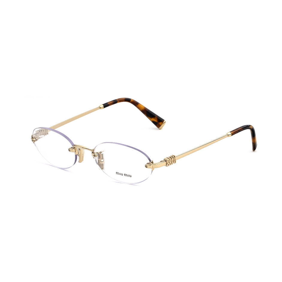 กรอบแว่นตา Miu Miu รุ่น MU 53WV ZVN1O1 SIZE 53 MM. (PALE GOLD)