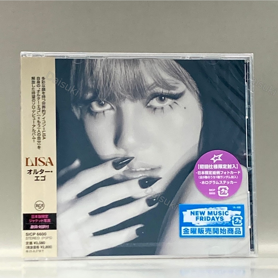 Blackpink LISA Alter Ego ซีดี + การ์ดรูปถ่าย + สติ๊กเกอร์
