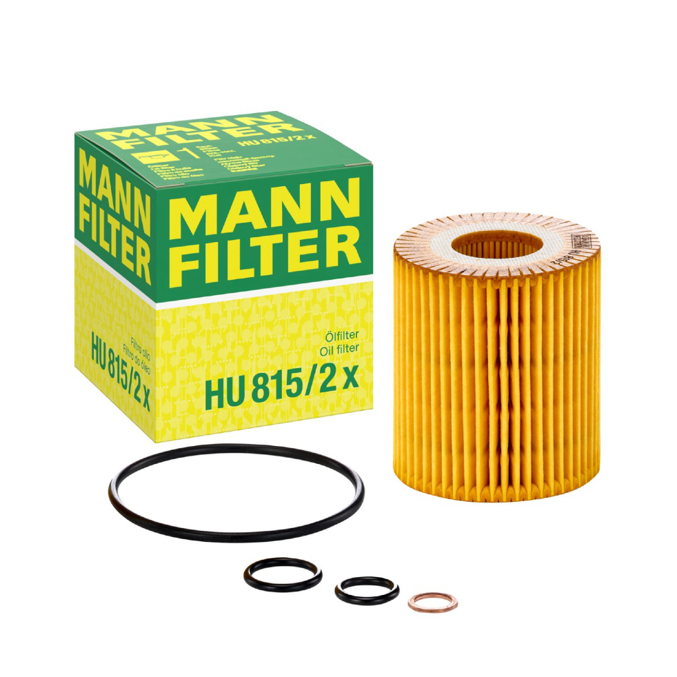 [แท้ 100% / Germany] ไส้กรองน้ำมันเครื่อง MANN FILTER HU815/2x BMW เครื่องเบนซิน N42 N46 (E46 E90 E6