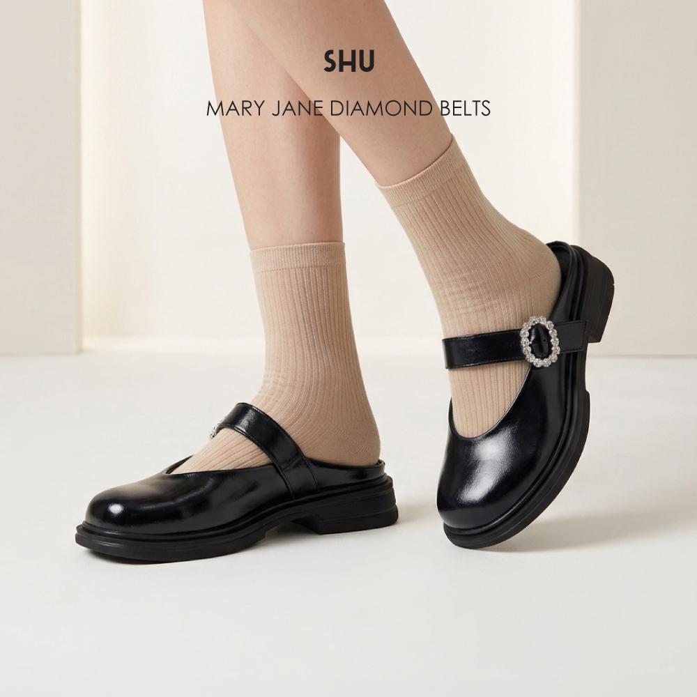 SHU MARY JANE DIAMOND BELTS รองเท้า