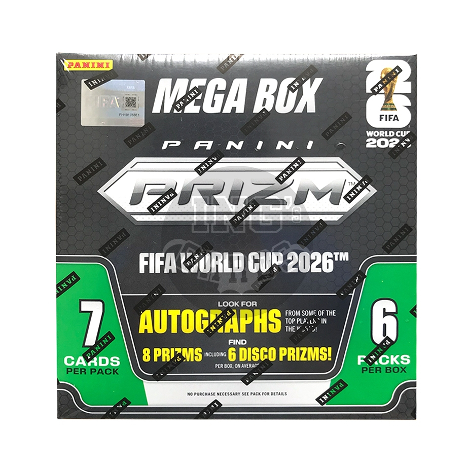 การ์ดสะสมฟุตบอล 2026 Panini Prizm FIFA World Cup Mega Box (Bronze Disco)