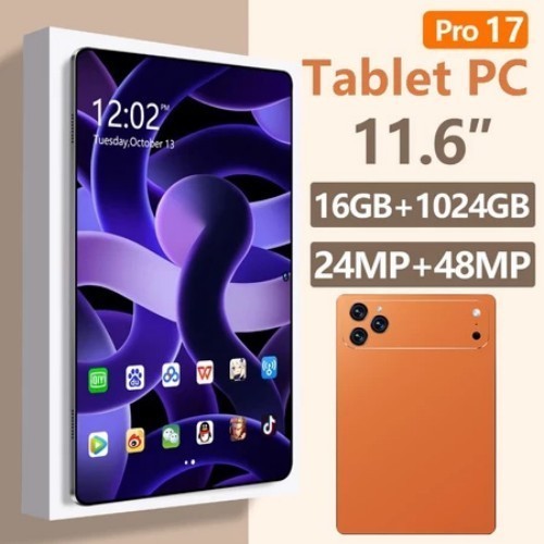 Pad 17 Pro Max แท็บเล็ตพีซี มือ1 RAM16GB ROM1TB 11.6 นิ้ว Android เล่นเกม เรียนออนไลน์ พร้อมส่ง