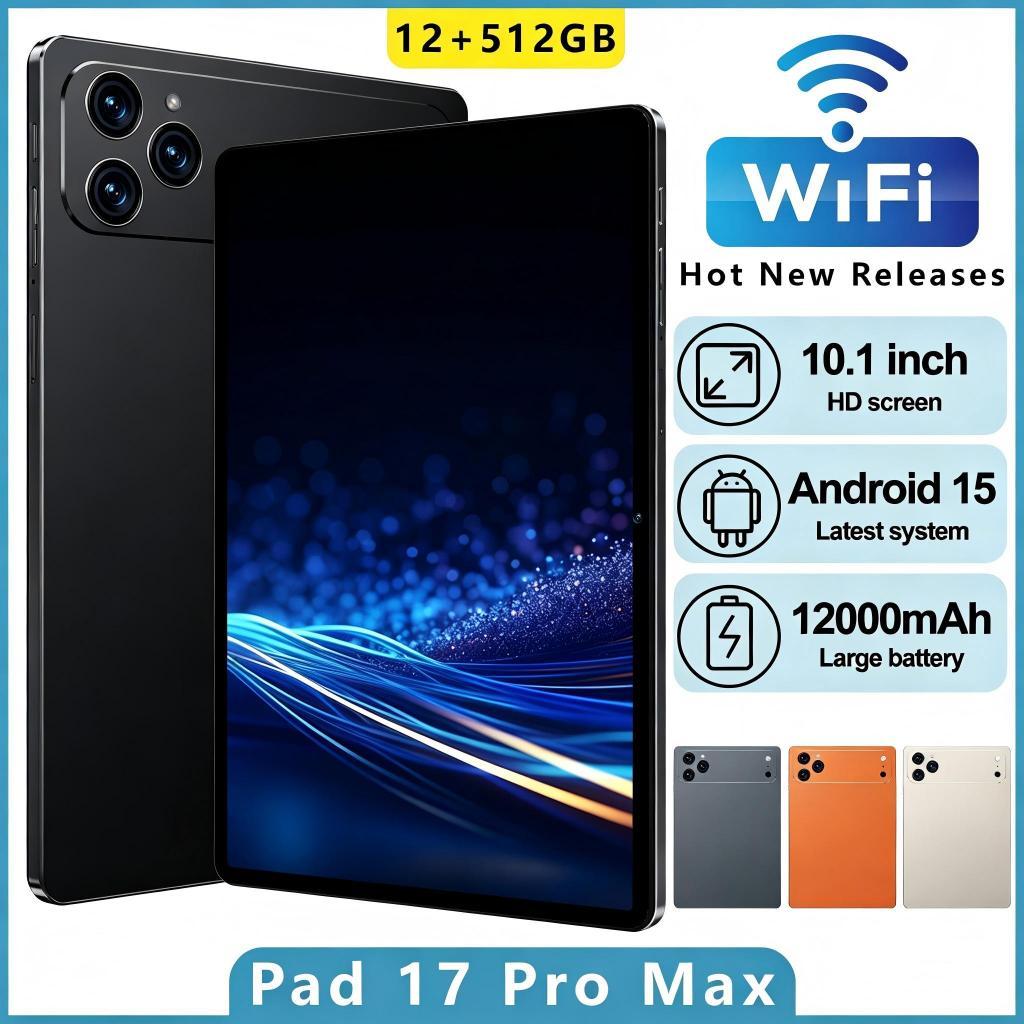 New Tab 17 PRO MAX 5G 16 + 512GB Android pad 10.5" | Play Game & Work - Perfect | 100% Authentic