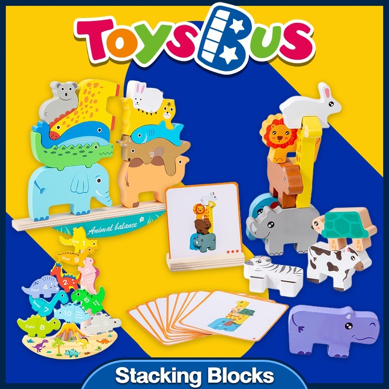 Animal Stacking Block Game ฝึกสมาธิ ฝึกความอดทน ของเล่นเสริมพัฒนาการ