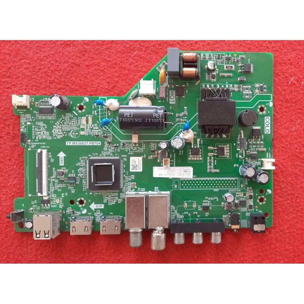 วันบอร์ดทีวีHisense(ไฮเซนส์)32นิ้วรุ่น32A3100GพาสTP.MS3663T.PB704แท้ถอดมือสอง