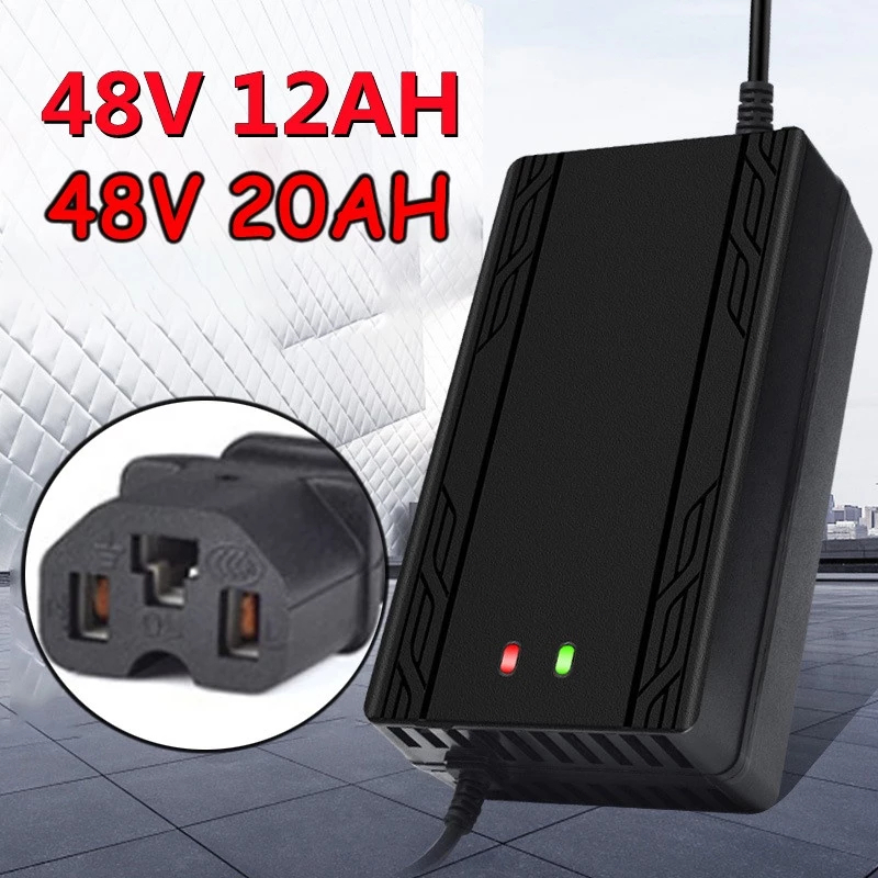 Adapter สายชาร์จ ขนาด 48V20AH เครื่องชาร์จจักรยานไฟฟ้า มอเตอร์ไฟฟ้า 48V12AH 60V20AH 72V20ah