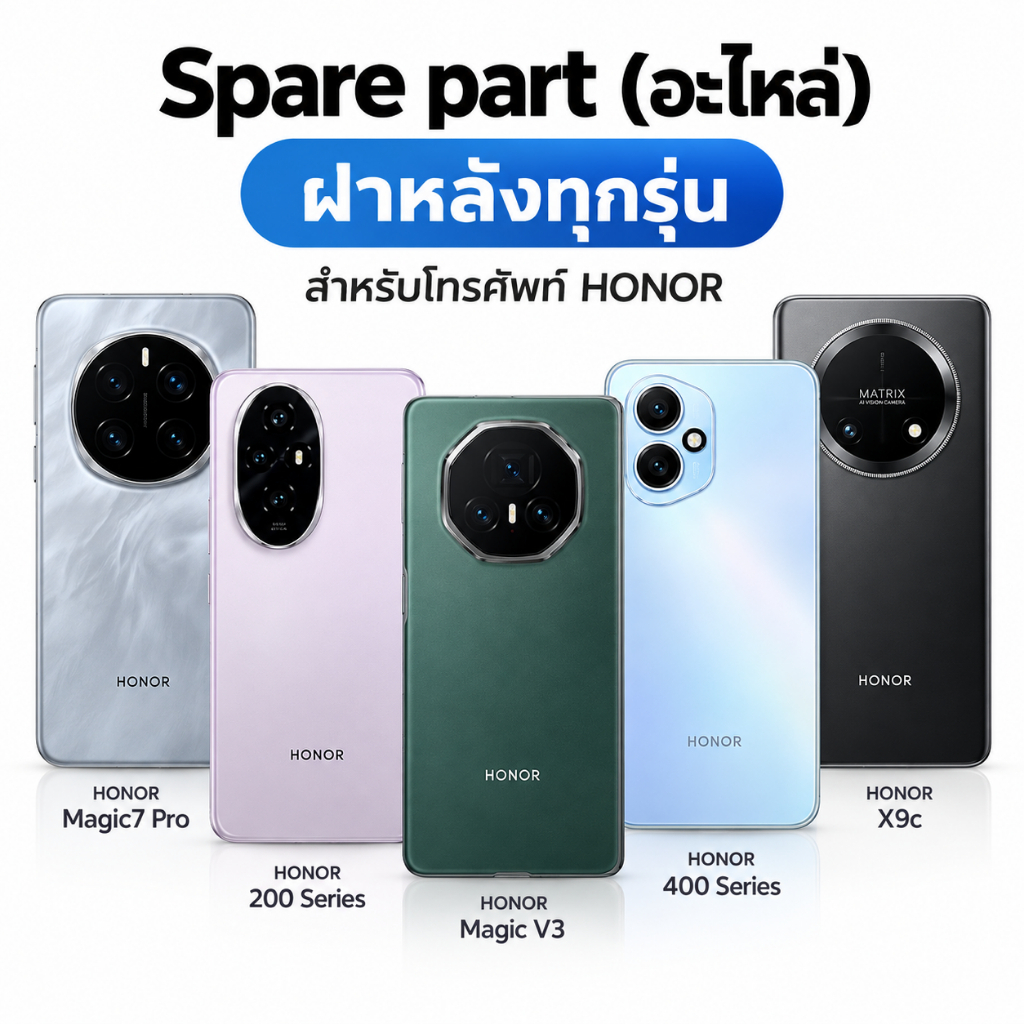 (สินค้าแท้) อะไหล่ฝาหลัง สำหรับ HONOR หลายรุ่น จากโรงงานผลิตอะไหล่ HONOR