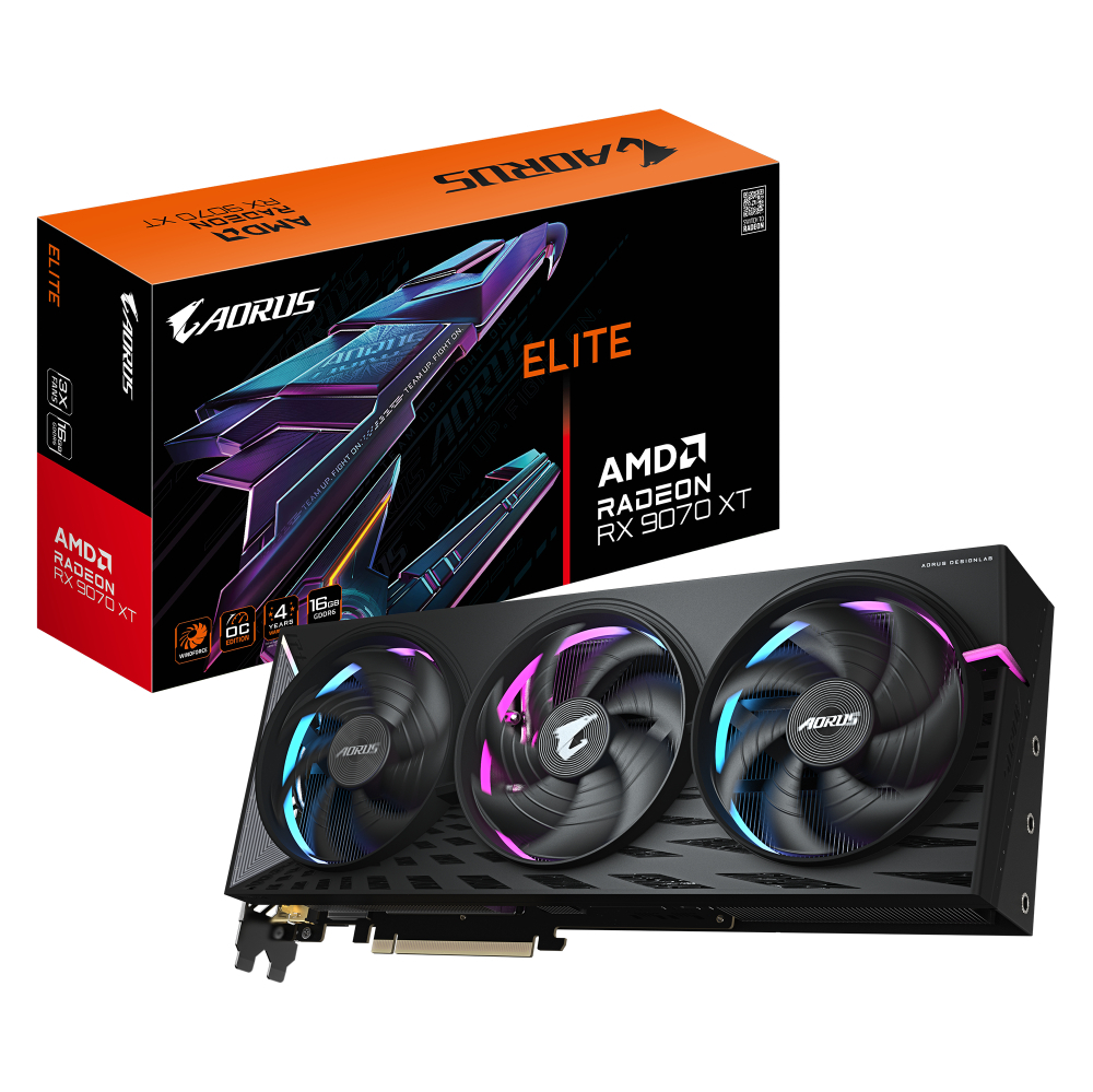 GIGABYTE RADEON RX 9070XT AORUS ELITE 16GB GDDR6 256Bit (3Y) CR6-001669