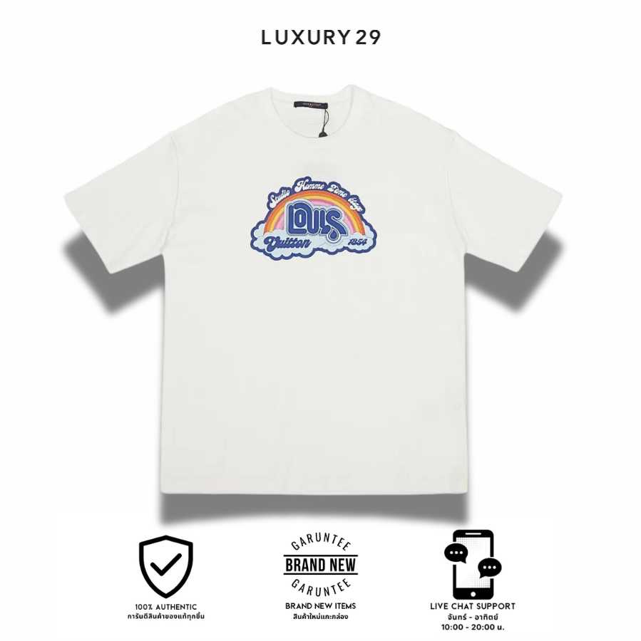 เสื้อยืด Louis Vuitton LV Rainbow Printed T-Shirt (พร้อมส่ง)