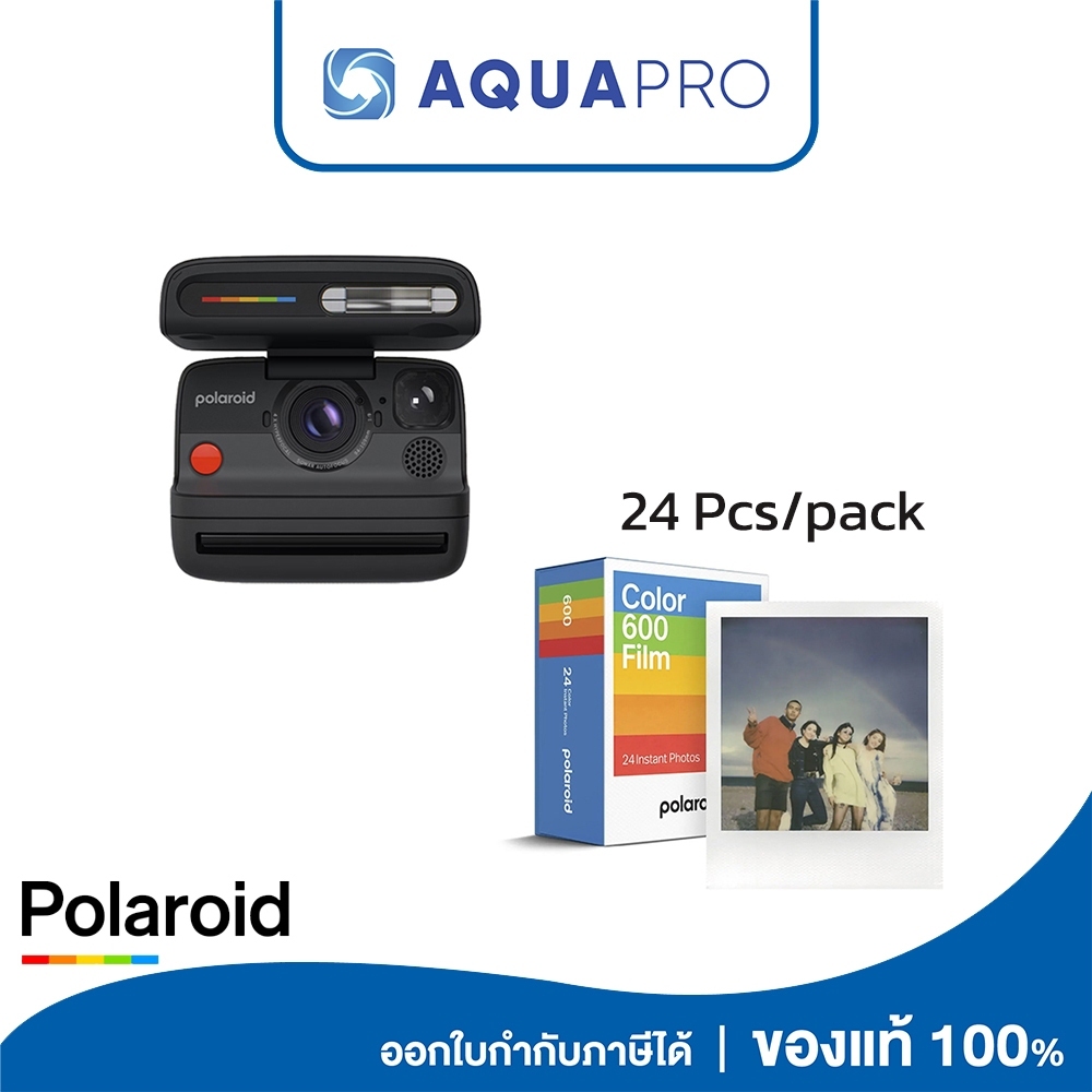 Polaroid Flip Black+Polaroid Color Film for 600 - Triple Pack ฟิล์มโพลารอยด์ By AquaproThailand
