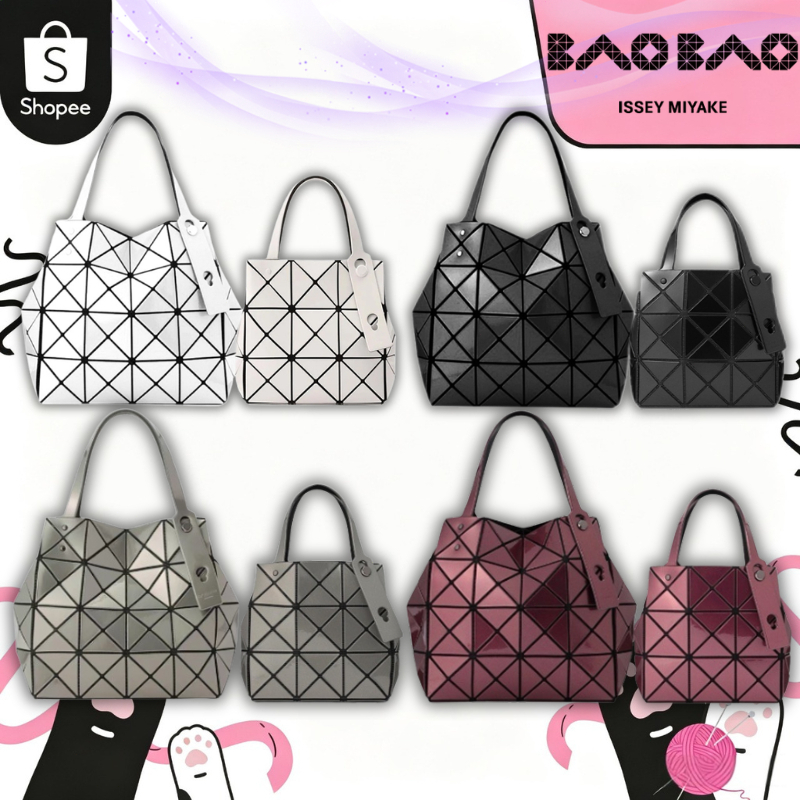 👜 ของแท้ 100 %🔥 BaoBao Issey Miyake Lucent CARAT Bag กระเป๋าท็อตความจุมาก