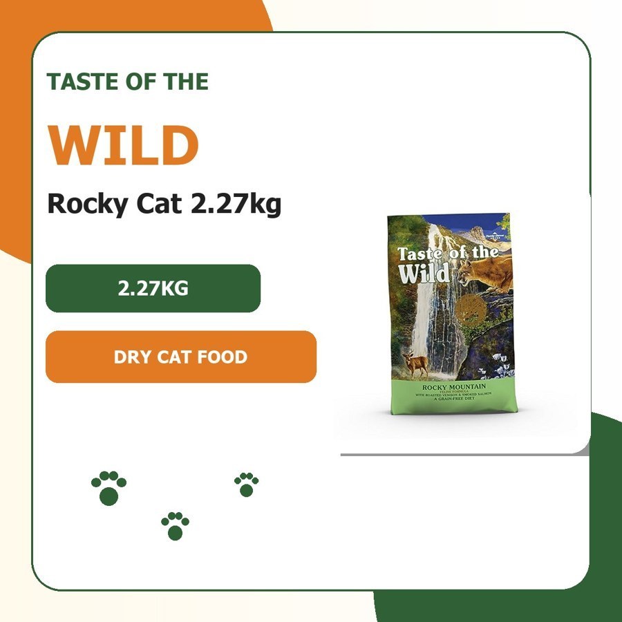 Taste of the Wild อาหารเม็ดแมว Rocky 2.27kg