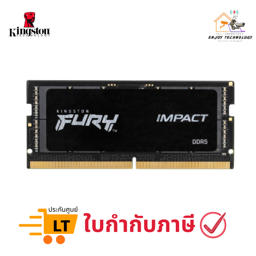 แรมโน้ตบุ๊ก Kingston FURY Impact 32GB DDR5 5600MT/s CL40 SO-DIMM RAM รุ่น KF556S40IB-32