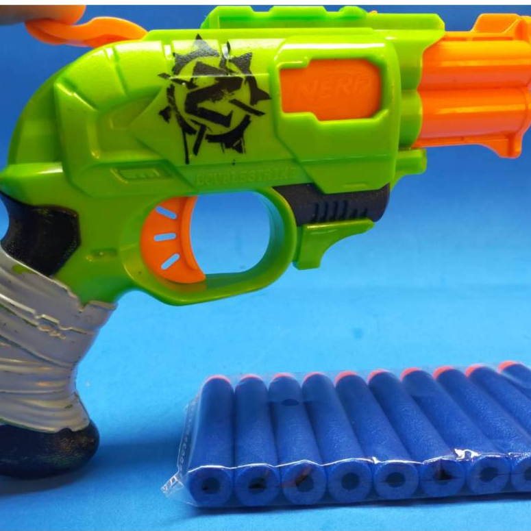 Nerf Zombie Double Strike ขนาดเท่าของจริง ชักยิงอย่างเท่ห์ ของแท้ มือสอง