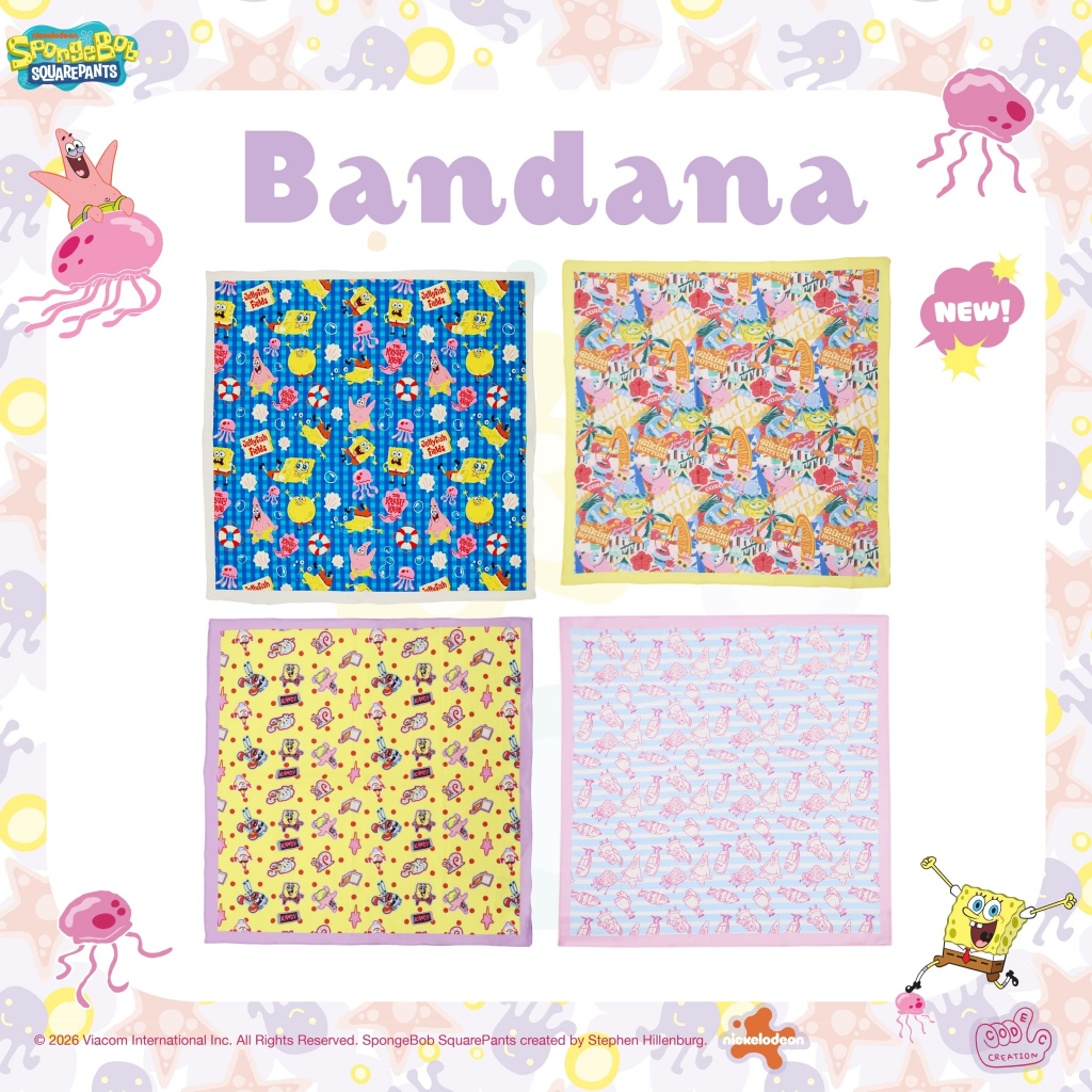 ผ้าโพกหัว BANDANA (SpongeBob SquarePants)