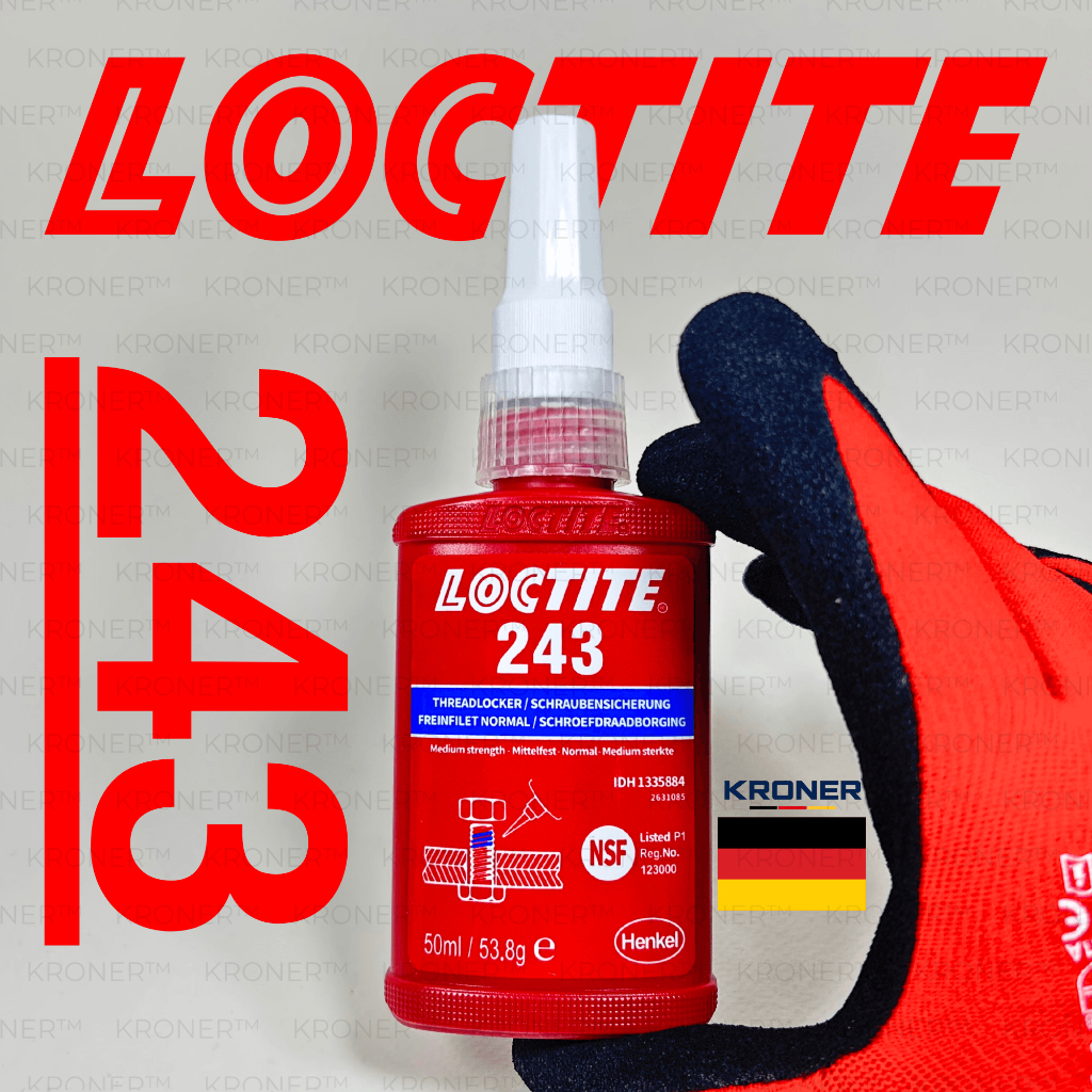 LOCTITE 243 ล็อคไทท์ 243 น้ำยาล็อคเกลียว Threadlocker แรงยึดปานกลาง 50ml