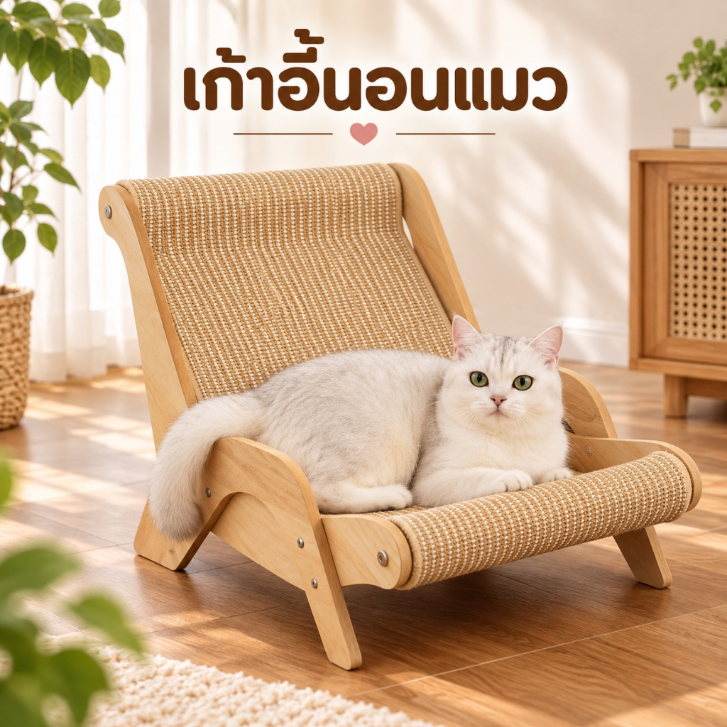 เก้าอี้แมว+เสื่อ เสื่อลับเล็บ ไม่เป็นขุย เก้าอี้ลับเล็บ เปลญวนแมว เก้าอี้ลับเล็บแมว ที่ข่วนแมว ครอกแมว เตียงแมว