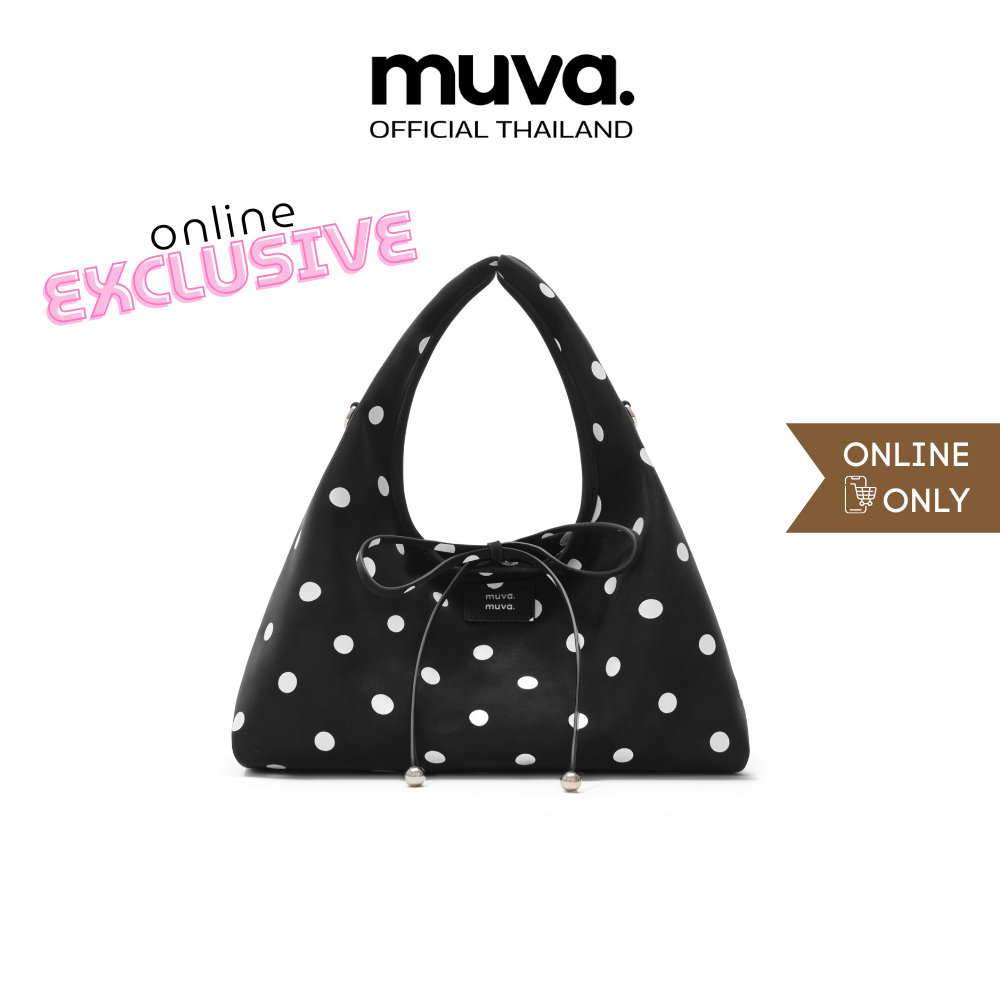MUVA กระเป๋า กระเป๋าหิ้ว กระเป๋าสะพาย รุ่น DOT ONIGIRI BAG -MU6185