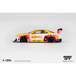 MINI GT | Nissan LB-ER34 Super Silhouette SKYLINE Suppaiman Okinawa GTR R34 1204