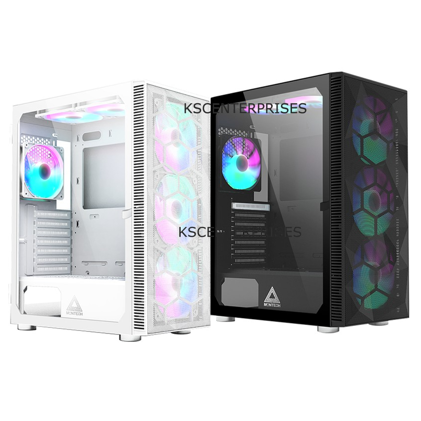 Case Montech X3 Mesh ATX Tempered Glass (6 x Fan) FRGB # X3 Glass