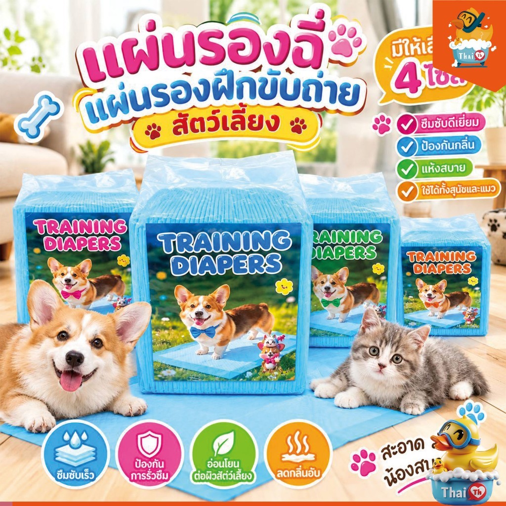 Thai.th แผ่นรองฉี่ Cocoyo  สุนัขและแมว บ๊อกด็อก และ จิจิโกะ ดูดซับกลิ่น (มีราคาส่ง)