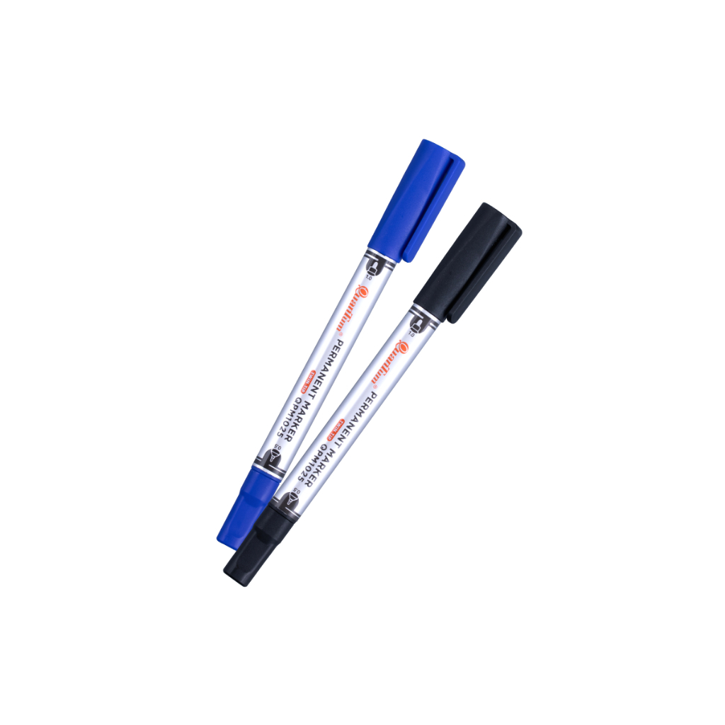 Quantum ปากกาเคมี 2 หัว Permanent Marker QPM1025 0.5-1.0 มม. กันน้ำ แพ็คคู่ 2 ด้าม คละสี — صورة 4