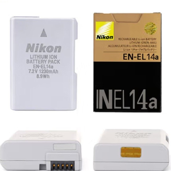 (COD) ✨(รับประกัน 1 ปี)Nikon EN-EL14 / EN-EL14a แบตเตอรี่ สำหรับ Nikon D3100 D3200 D3400 D5100 D5200 P7000แบตเตอรี่กล้อง