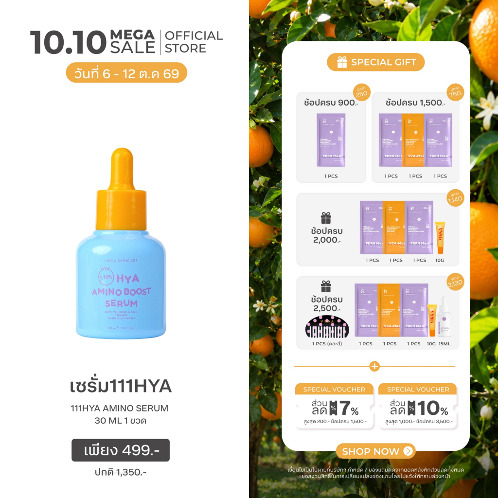 10.10 VIKKASKINCARE 1.11% HYA  AMINO BOOST SERUM moisturizer