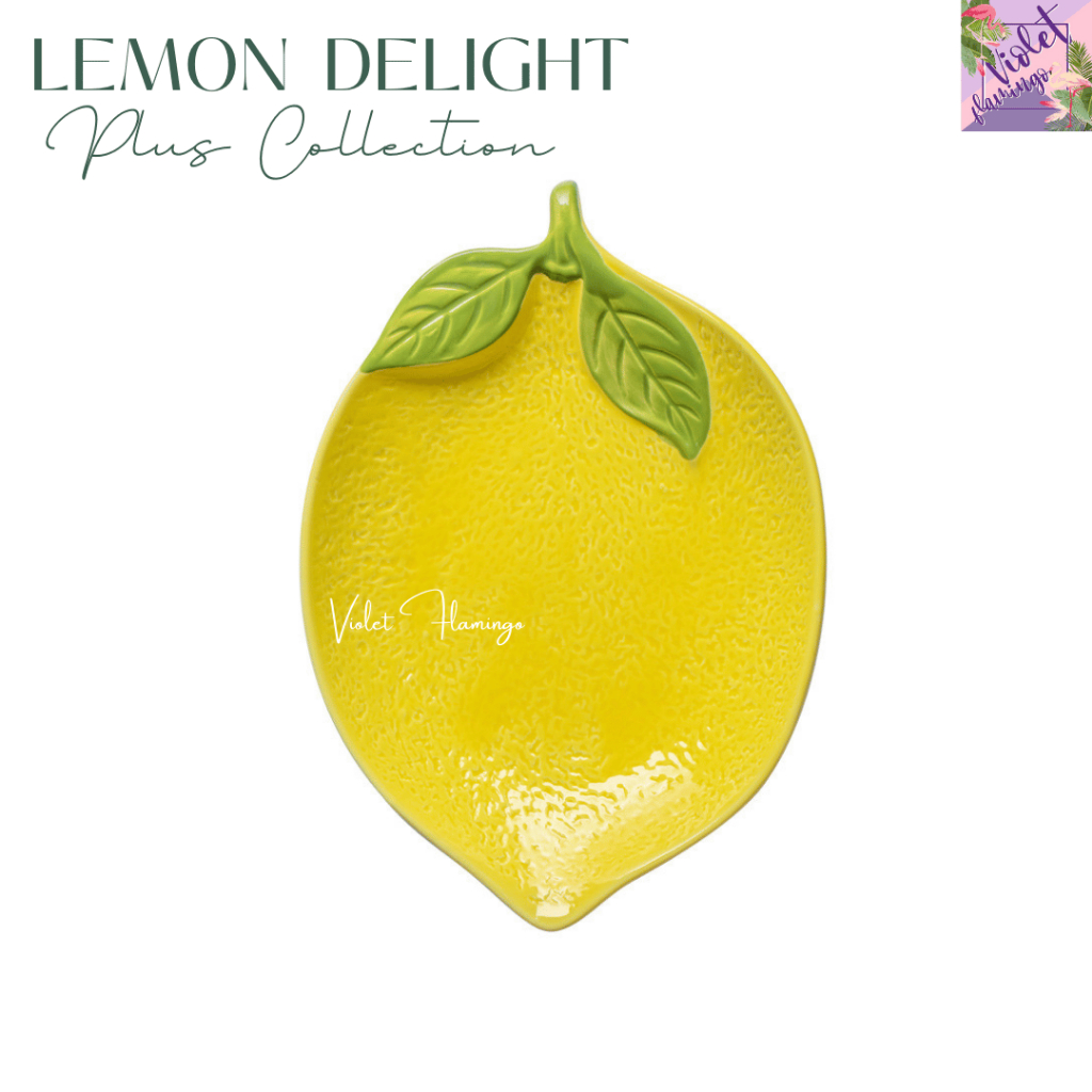 Violet Flamingo จานชามเซรามิค เลมอน ดีไซน์น่ารัก 🍋 Lemon Fresh Collection ชุดจานชาม ของขวัญ ของใช้ในบ้าน คาเฟ่ รูปที่ 6