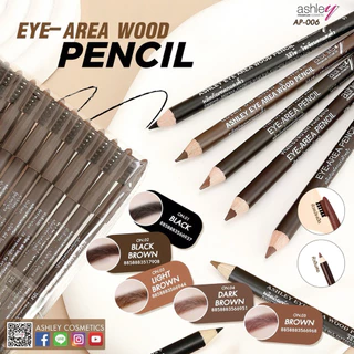 ดินสอเขียนคิ้วแอชลี่ย์ *1แท่ง* AP-006 Ashley Eye-Area Pencil เนื้อนุ่ม เขียนง่าย ไม่สะดุด มีแปรงปัด