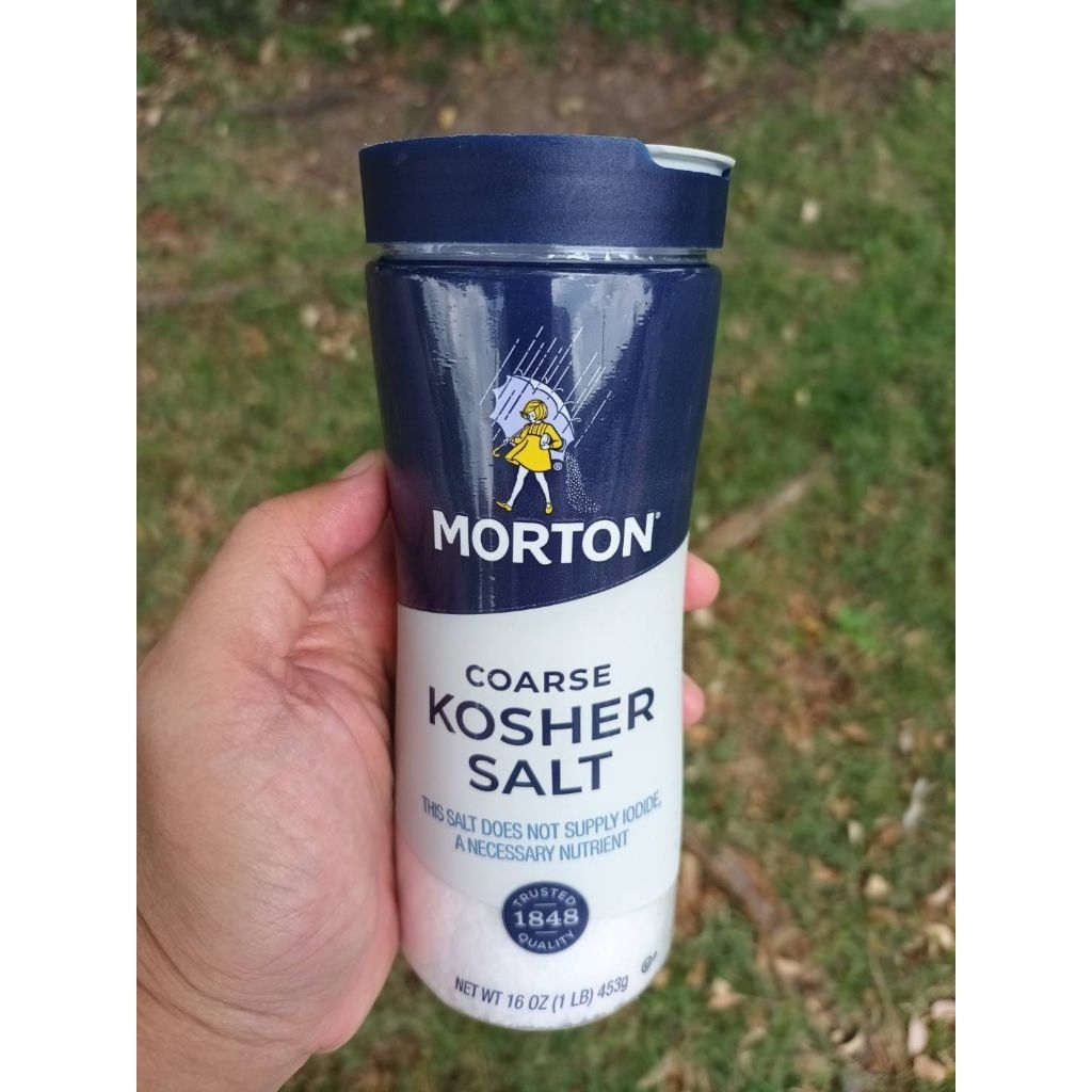 มอร์ตัน เกลือบริโภคไม่เสริมไอโอดีน 453กรัม COARSE KOSHER SALT MORTON 453g