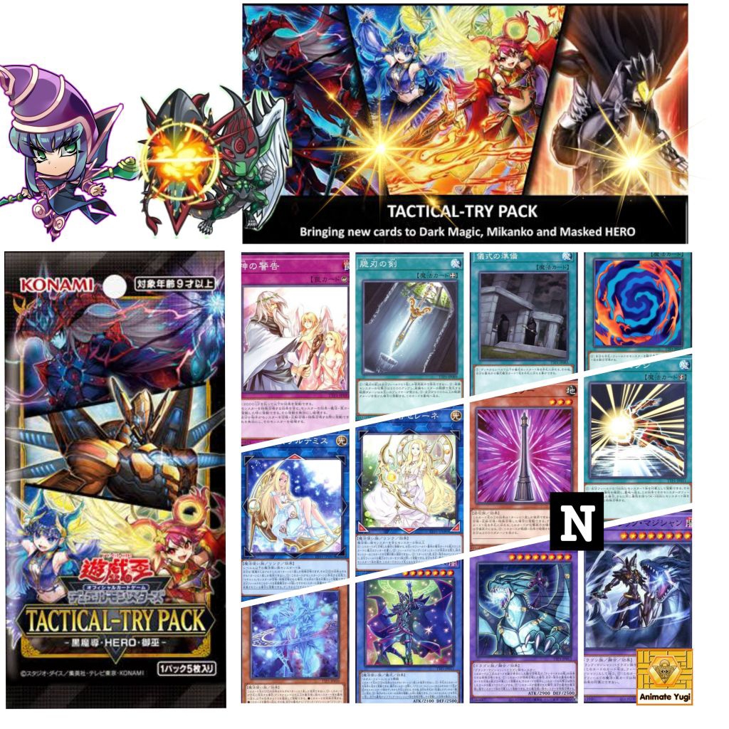 ✅️ ระดับ N Yugioh TTP1-JP ยูกิแยกใบ  Tactical-Try Pack yugi Dark Magic / HERO / Mikanko hot 🔥