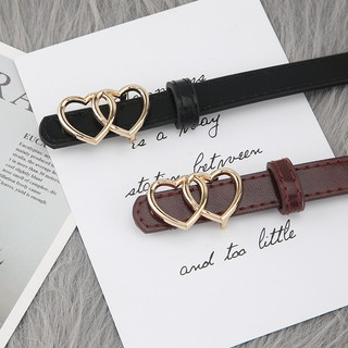 พร้อมส่ง!! เข็มขัดสไตล์เรียบง่าย สไตล์เกาหลี แฟชั่นตกแต่ง เข็มขัดเส้นเล็กสำหรับผู้หญิง เข็มขัดหนังPU（P81）