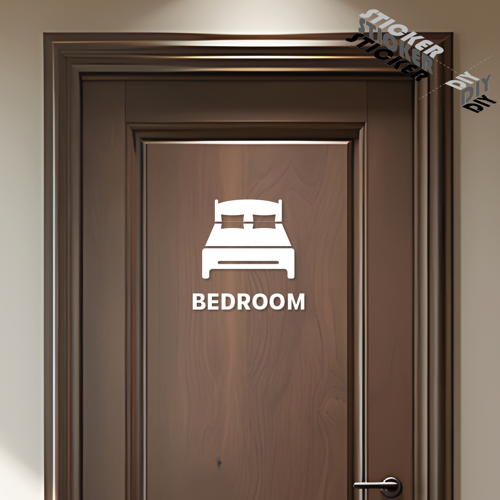 สติ๊กเกอร์ ห้องนอน / Bedroom (PVC ไดคัทตกแต่งกระจก ผนัง ประตู) - รูปที่ 2
