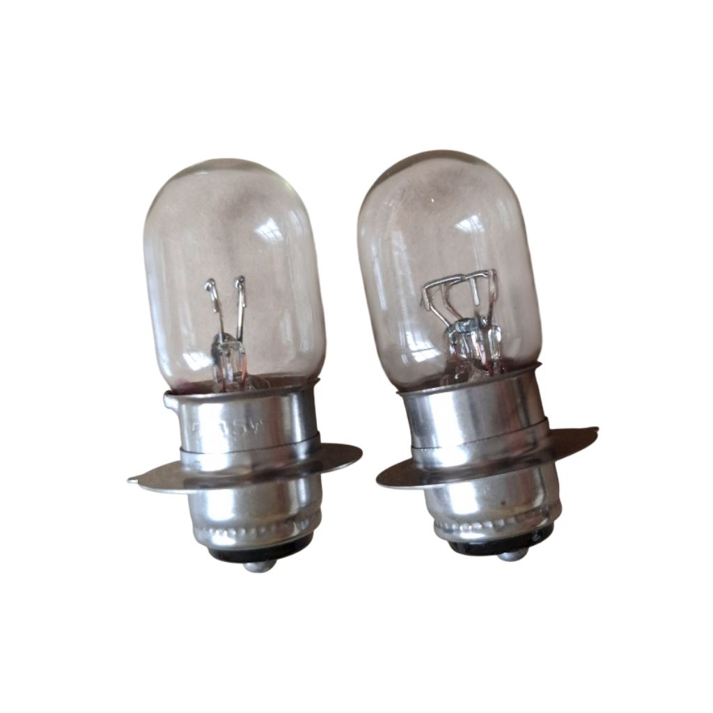 หลอดไฟหน้า มอเตอร์ไซค์ กำลังไฟ 12V 25/25W และ 12V 35/35W ขั้ว 2 จุด มี 2 ไส้ รหัส ขั้วไฟ T19