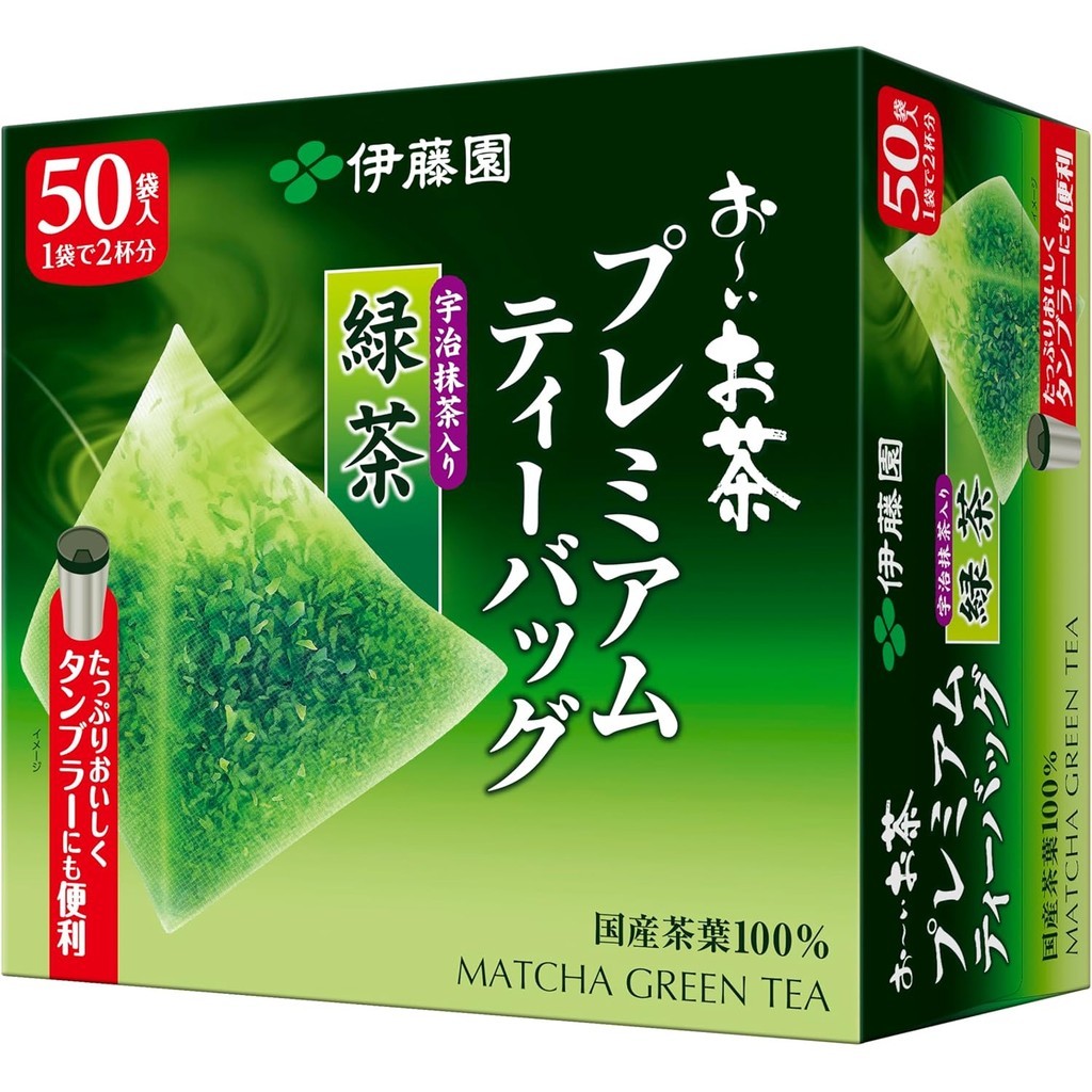 ITO EN Oi-Ocha Premium Tea Bags Green Tea with Uji Matcha 1.8g x 50 bags Directly from Japan
