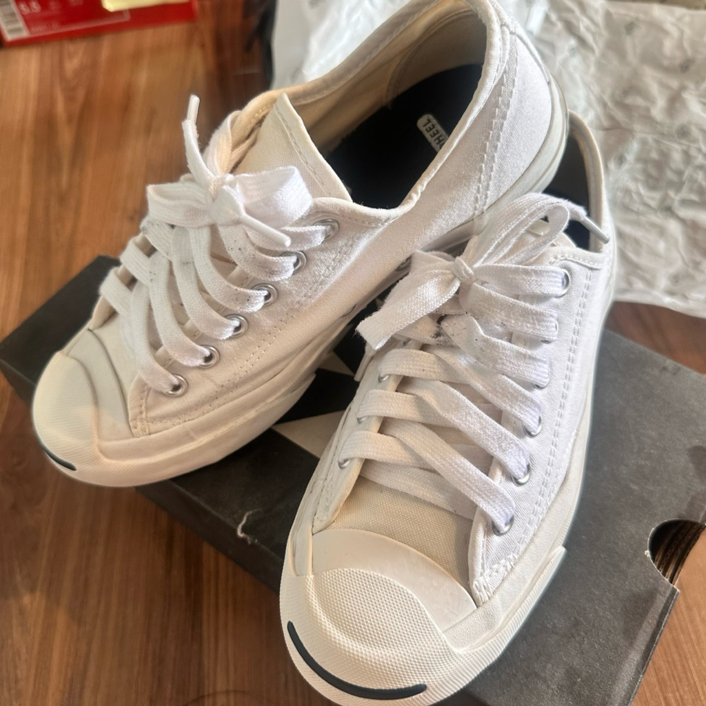 converse jackpurcell สีขาว size 3.5uk
