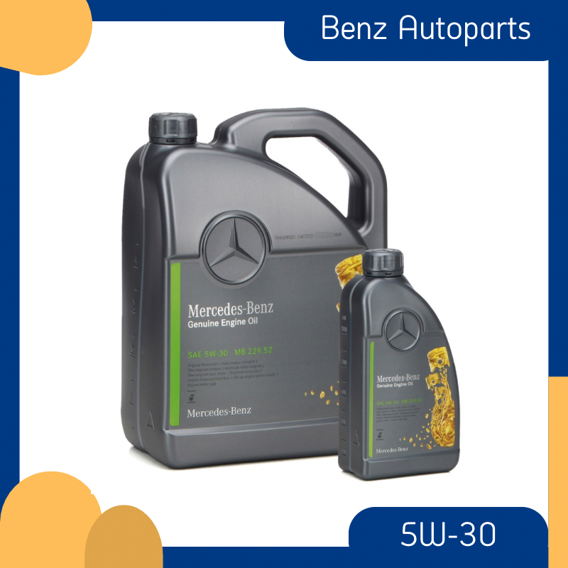 น้ำมันเครื่องเบนซ์ 5W-30 พร้อมกรองเครื่อง engine oil Benz 5w30 แท้