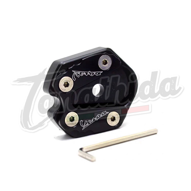 🛵🛵🛵แป้นรองขาตั้งเวสป้าทุกรุ่น(ตีนเป็ด) งานCNC อย่างดี S, Sprint, LX, Primavera, GTS,GTV - รูปที่ 3