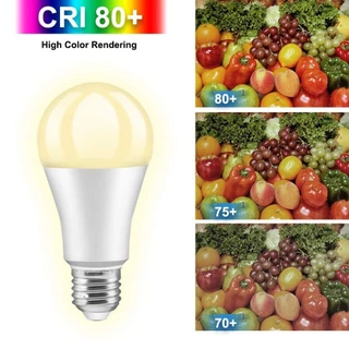 หลอดไฟอัจฉริยะ LED โคมไฟเปลี่ยนสี E27 10/15W หลอดไฟเปลียนสี ไฟตกแต่ง ประหยัดไฟ เปลี่ยนได้16สี