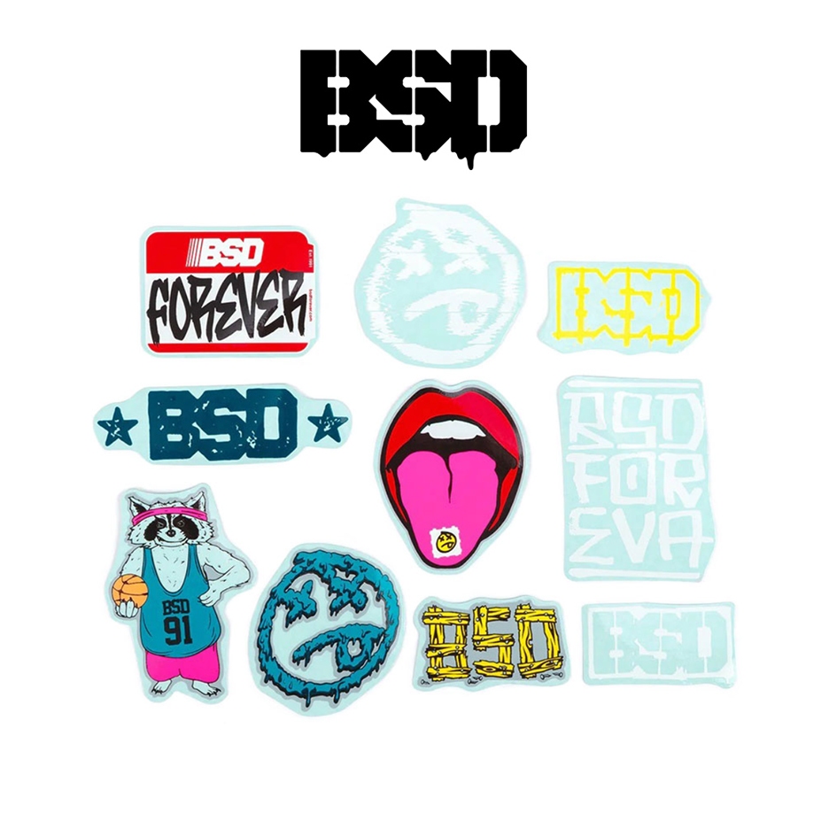ชุดสติกเกอร์แพ๊ค 10 ชิ้น BSD STICKER PACKS