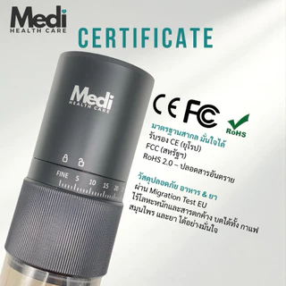 Medi ที่บดยาหลายเม็ด ปรับความละเอียดได้ ประหยัดแรง ใช้ได้กับยาทุกขนาดทุกแบบ ถอดล้างได้ แถมตลับยา