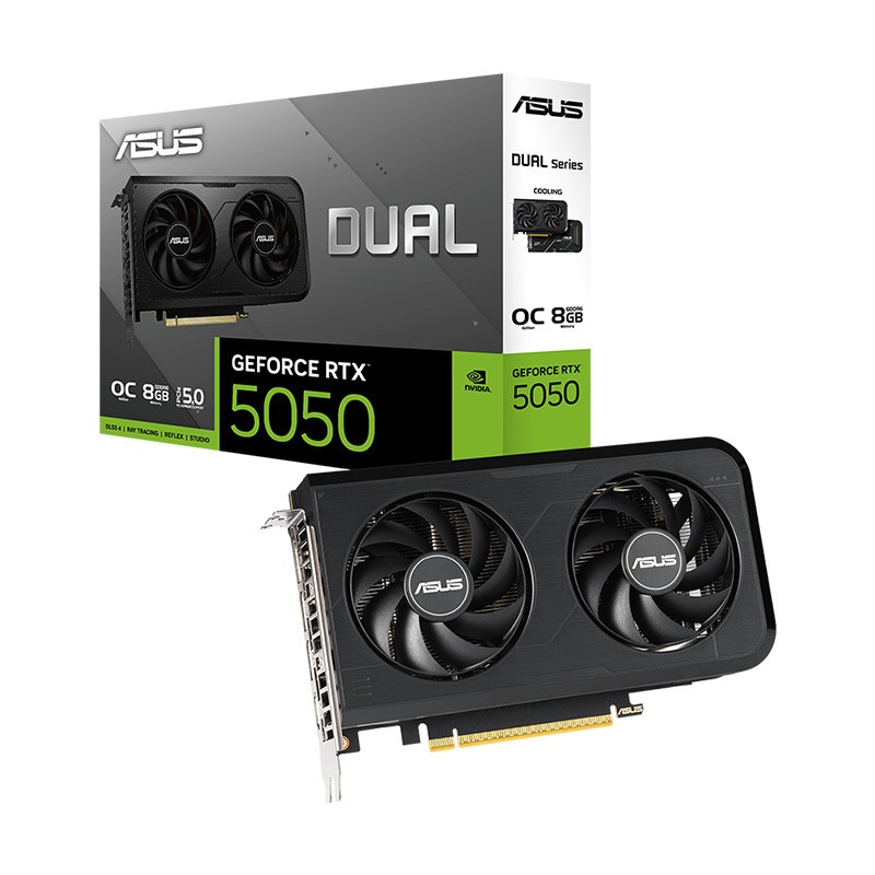 VGA(การ์ดจอ) ASUS DUAL GEFORCE RTX 5050 OC EDITION - 8GB GDDR6 (DUAL-RTX5050-O8G)
