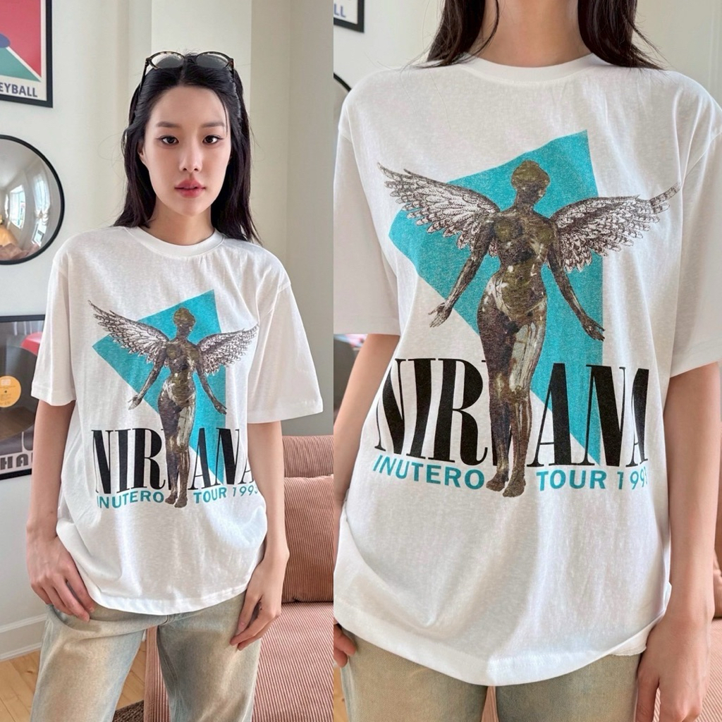 NIR T-shirt” เสื้อยืดสกรีนลายสุดเก๋ สุดขิค เนื้อผ้าดีใส่สบาย ลายน่ารัก แมทช์กับขาสั้นคือเก๋ ตัวนี้แนะนำต้องมีติด - รูปที่ 2