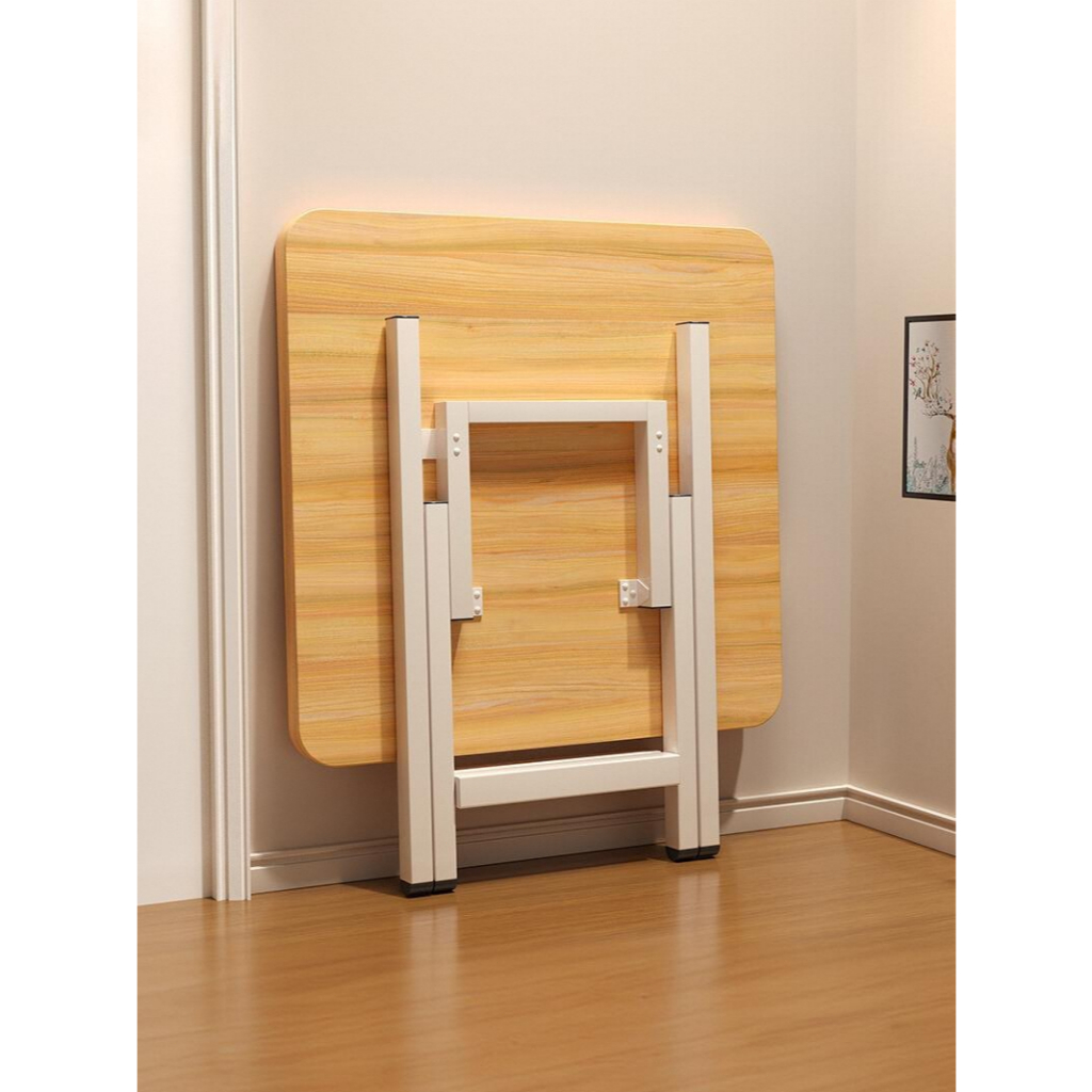 โต๊ะทานข้าวพับได้ โต๊ะอเนกประสงค์ ไม่ต้องประกอบ ประหยัดพื้นที่ คุณภาพดี กันน้ำและแข็งแรงทนทาน