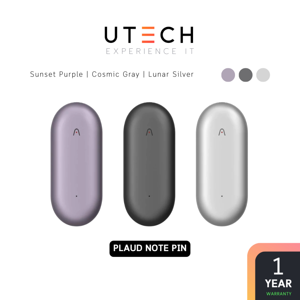 เครื่องบันทึกเสียง AI PLAUD NOTE PIN by UTECH