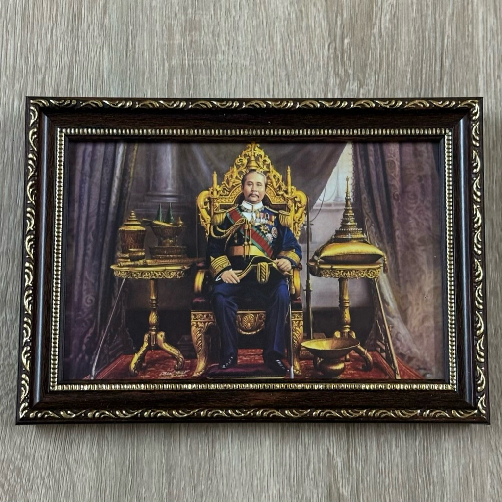 รูปบูชา เสด็จพ่อร.5 ขนาด12x18ซม ภาพคมชัด ตั้งโต๊ะได้ Sale