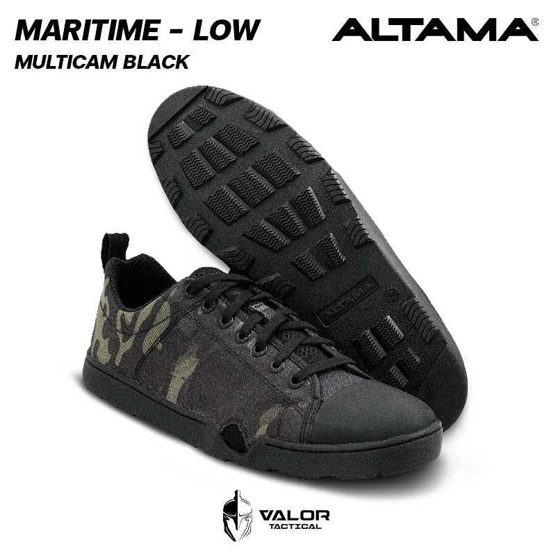 Altama - Maritime Low Wide [Multicam Black] รองเท้ายุทธวิธี ข้อสั้น มีรูระบายน้ำ มีที่ล็อกตีนกบ รองเ