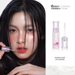 SuperShades Sugar Glaze Lip Coating ลิปโค้ท ปากเคลือบน้ำตาล ลิปล็อคสี ท็อปโค้ท ลิปกลอสใส ไม่มีน้ำหอม